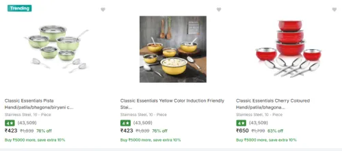 Image of Classic Essentials Kitchen Set Minimum 70% Discount
