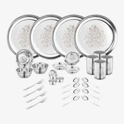 Classic Essentials Pack of 32 Stainless Steel Dinner Set|Serves 4 People|Heavy