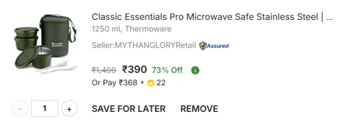 Image of Classic Essentials Pro 3 Containers Lunch Box