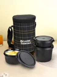 Classic Essentials Stainless Steel Lunch Box 1250ml 3 Containers