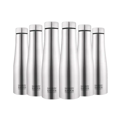 Image of Classic Essentials Stainless Steel Puro Water Bottle 1000ml(Pack of 6) 1000 ml