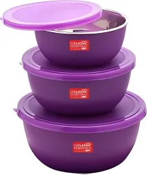 Classic Essentials Stainless Steel Storage Bowl (500ml, 750ml,1250ml)