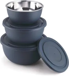 Classic Essentials Steel Mixing Bowl Set 3pcs