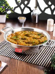 Classic Essentials Triply Kadhai, 3 Layer Stainless Steel Cookware Kadhai 22 cm