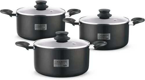 Image of Classic Essentials 3 PC Biryani Handi with Glass Lid