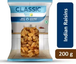 Classic Indian Raisins by Flipkart Grocery (1 x 200 g)