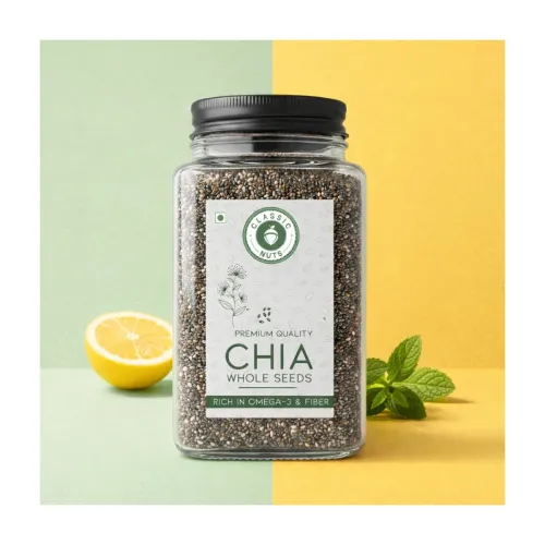 Image of Classic Nuts Chia Seeds | Superfood for Heart, Digestion & Energy – Non-GMO, High in Omega-3 & Fiber (1kg, Chia Seeds)