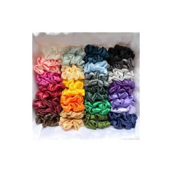 Classic Satin Silk Scrunchies For Women