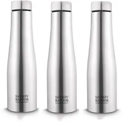 Classic Essentials Stainless Steel Water Bottle 1000ml (Pack of 3)