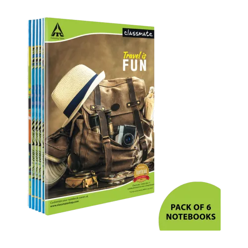 Image of Classmate A4 Single Line Notebook (172 Pages, Pack of 6)