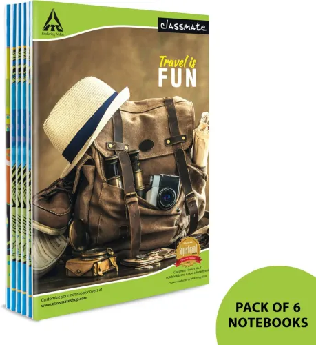 Image of Classmate Notebook A4 Notebook Single Line 172 Pages (Pack of 6)