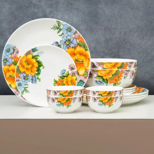 Image of Clay Craft 14-Piece Ceramic Dinner Set