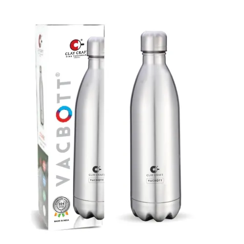 Image of Clay Craft VACBOTT Stark Double Walled | 18 Hours Hot and 24 Hours Cold Water Bottle Vacuum Insulated | Flask | Thermost