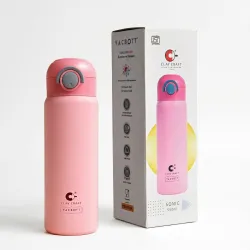 CLAY CRAFT VACBOTT Sonic Pro Double Wall|18 Hours Hot and 24 Hours Cold Water Bottle Vacuum Insulated Flask Bottle|550ml, 1Pcs, Bottle for Home, Office|BPA-Free|BIS Certified|1Year Limited W...