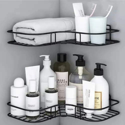 Image of clayplus Iron Wall Shelf (Number of Shelves - 1, Black)