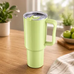 Clazkit 1200ML Tumbler with Handle & Straw