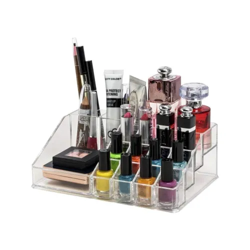 Image of Clazkit 16-Grid Makeup Organizer (Plastic, Multi-Use Storage Box)