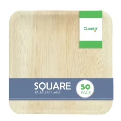 Clazkit 6inch Areca Palm Leaf Plates (Pack50)