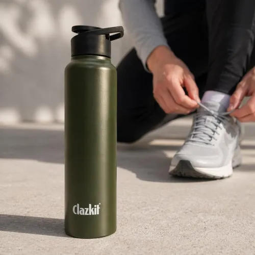 Image of Clazkit Alpha Sporty Steel Water Bottle 1000ml