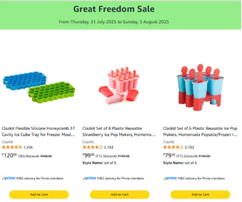 Image of Clazkit Kitchen Items Accessories Starting @ ₹79