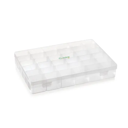 Image of Clazkit Plastic 36 Grid Cells Multicolorpurpose Jewellery Organizer