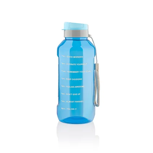 Image of Clazkit Plastic Flexisip 1.5L Motivational Water Bottle