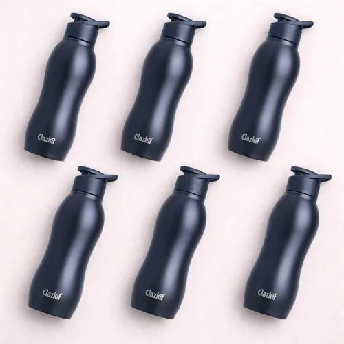 Image of Clazkit Platina Stainless Steel Water Bottle 