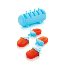 Clazkit Plastic Reusable Ice Candy Makers, Homemade Popsicle/Frozen Ice Cream/Kulfi Candy for Children&Adults-Multicolor-Set of 4, 10 x 10 x 10 Centimeters