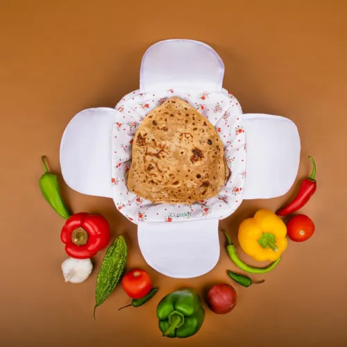 Image of Clazkit Roti Basket Cotton Cloth Casserole