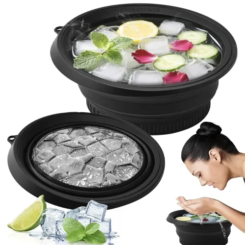 Image of Clazkit Silicone Collapsible Face Bowl with for Face Bath