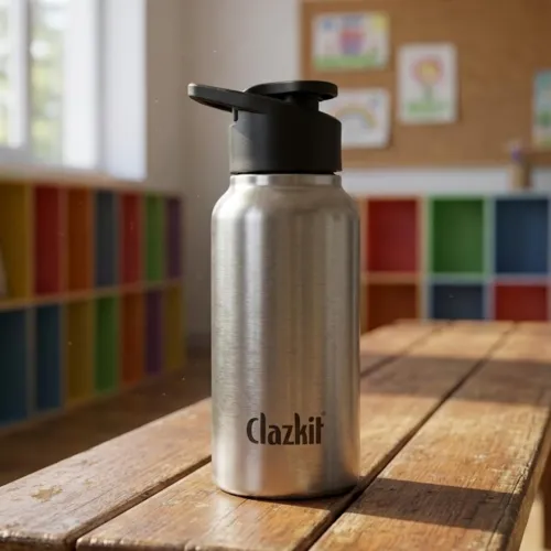 Image of Clazkit Sporty Stainless Steel Water Bottle 500ml