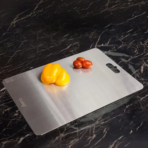Image of Clazkit Large Stainless Steel Chopping Cutting Board