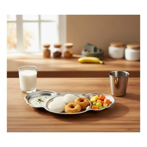 Image of Clazkit Stainless Steel Koala Shape Durable Tableware