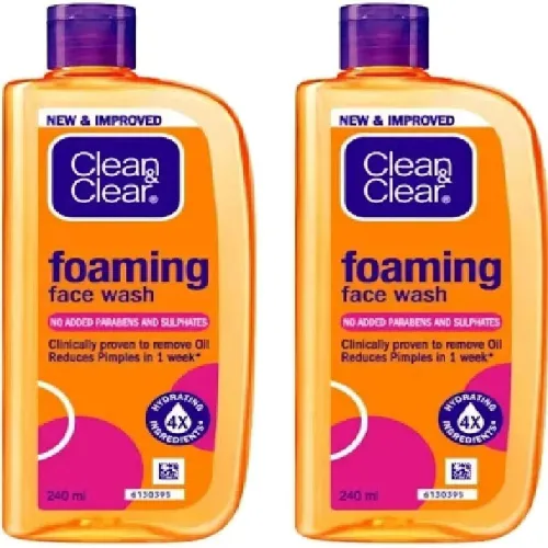 Image of Clean and Clear Foaming Face wash 480ml