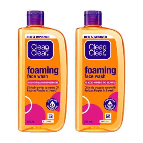 Image of Clean & Clear Foaming 480ml| Clinically proven| Pimple & Acne removal Face Wash (480 ml)