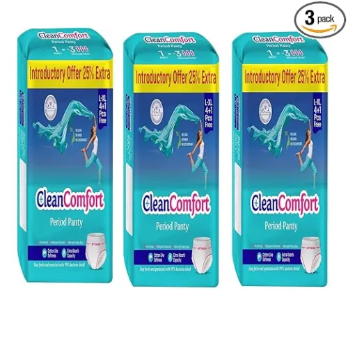 Image of CleanComfort Disposable Period Panties Combo (L-XL, 15 Pads)