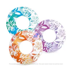 Clear Tropical Design 36IN Inflatable Swimming Rings