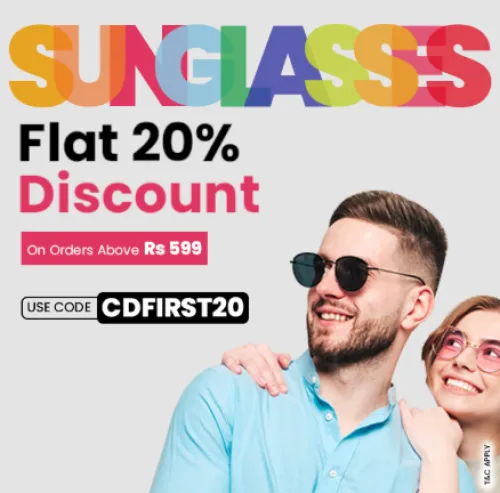 Image of Clear Dekho Coupon : Flat 20% off on Minimum Purchase of ₹599 or more 
