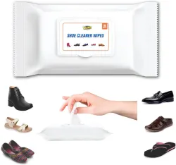 CLENO Shoe Cleaner Wet Wipes For Shoes, 80 Wipes