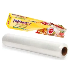 Cling Film Wrap 100 Mtr Roll | BPA Free, Biodegradable Food Wrap | Multipurpose Transparent Cling Sheet for Kitchen, Fri