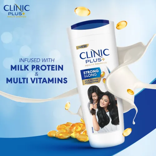 Image of Clinic Plus Strong & Long, Healthy Hair Shampoo with Milk protein & Multivitamins (1 L)