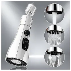 Clinton (FE03) Tap Extender for Kitchen Sink, Flexible Faucet with Tap Extension for Convenient Use