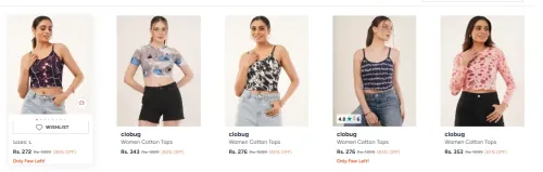 Image of Clobug Women's Top upto 86% Discount 