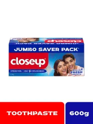 Closeup Set of 4 Intense Cool Toothpaste with Zinc & Cooling Beads - 150 g each