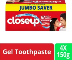 Closeup Toothpaste  (600 g, Pack of 4)