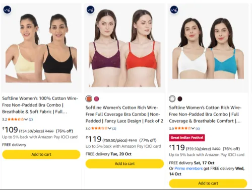 Image of Clothing & Accessories at minimum 64% Discount