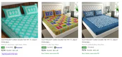 CLOTHOLOGY Bedsheets at minimum 89% Discount