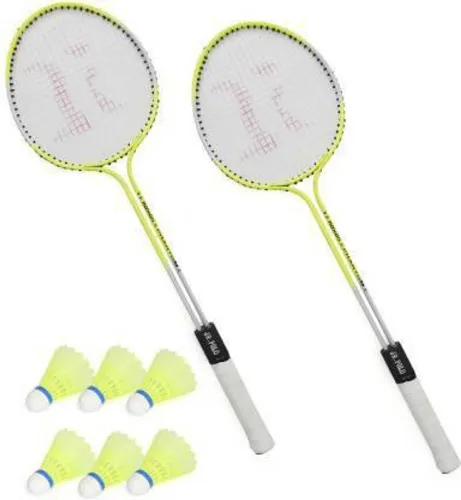 Image of CLOVERBYTE Badminton Set 2 Racquets + 6 Shuttles