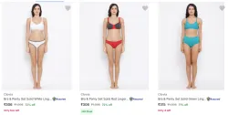 Clovia Bra & Panty Set @ Starting ₹306