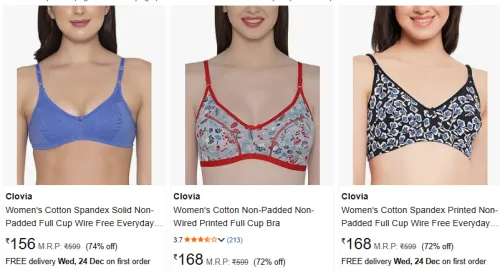 Image of Clovia BRA upto 74% Discount | starting @ ₹156